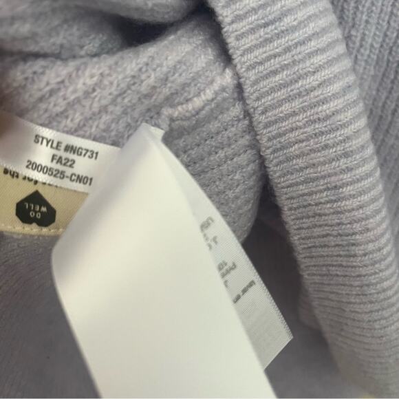 Madewell Wool Blend Square Neck Women's Sweater Size XL Lavender - Picture 4 of 5